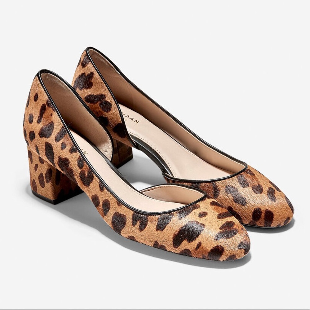 COLE HAAN Daina Grand D’Orsay Pump 55mm Leopard